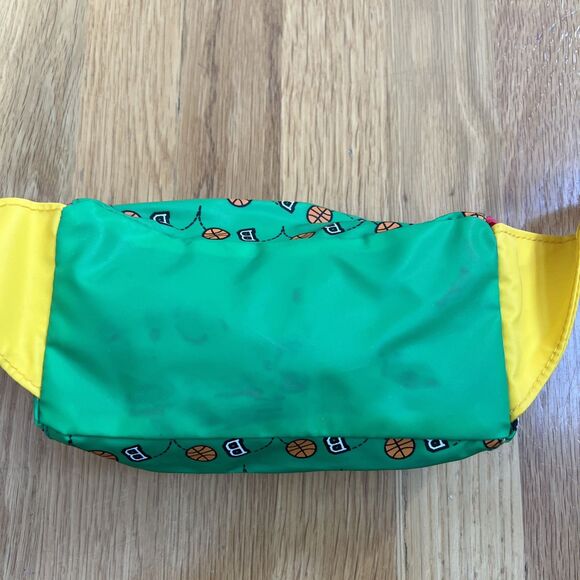 Vintage Barney Dinosaur 1992 Lyons Group Vinyl Belt Bag Fanny Pack Basketball - Picture 5 of 6